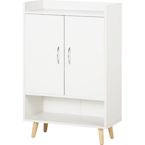 HOMCOM Mobile Armadio Scarpiera Salvaspazio in Legno Bianco per Entrata