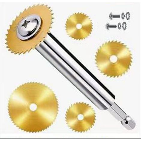 Ensemble de coupe-tubes pour tubes hexagonaux en PVC de 12 mm (diamètre intérieur) (comprend des lames de scie de tailles : 22 mm, 23 mm, 32 mm, 35 mm et 44 mm), Doré (1/4)