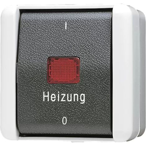 Jung Heizung-Notschalter Aus 2-pol. 802 HW (1/2)