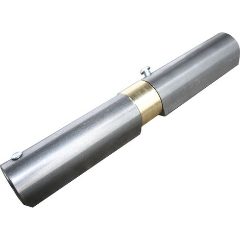 Federband, Bandhöhe 165mm, ø 22 mm, Stahl blank mit Messingring (1/4)