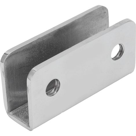 Rechteckige Glasbefestigungsklemme aus Edelstahl 304, geeignet für Glasstärken von 8 bis 12 mm, 4er-Packung (1/5)