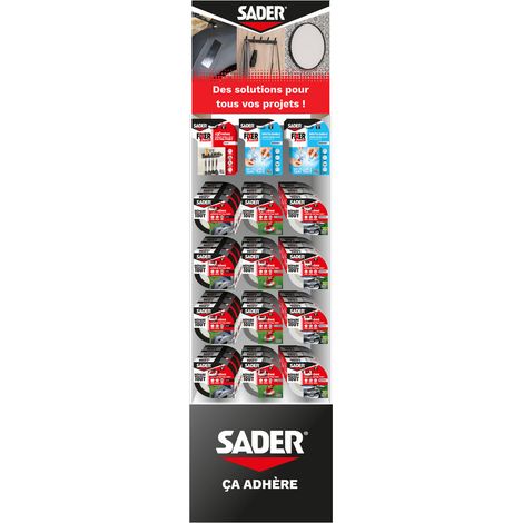 Box Rouleaux Adhésifs Sader X104 Unités Box Rouleaux Adhésifs Sader X104 Unités - Bostik