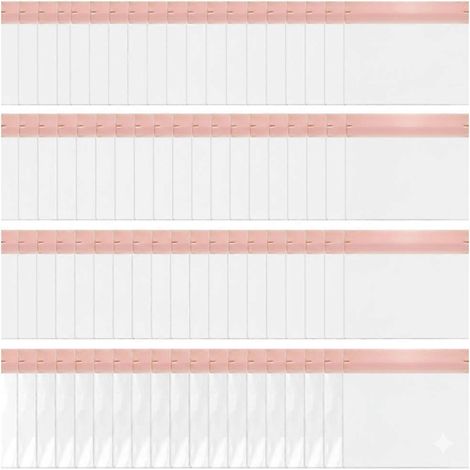 Lot de 80 pochettes de rangement pour bijoux en EVA, 4 tailles, transparentes, pour colliers, bagues et boucles d'oreilles en or et argent. (1/5)