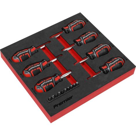 Sealey Stubby Screwdriver Set 17pc GripMAX&reg AK4371 (1/5)