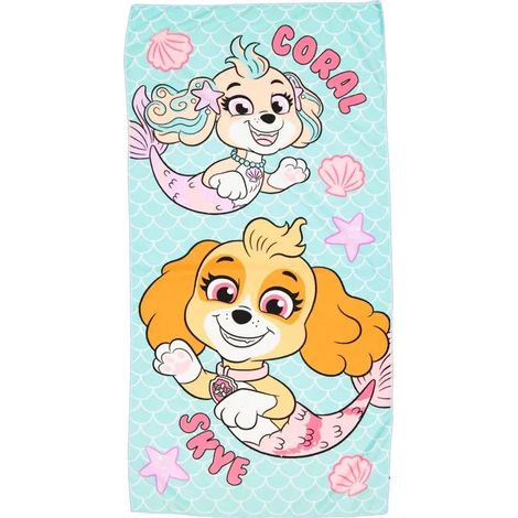 Asciugamano grande Skye PAW Patrol 60 x 120 in microfibra per spiaggia e bagno, ideale per bambini.