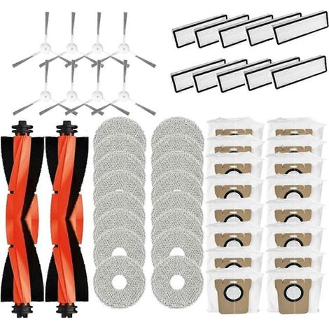 Brosse principale latérale pour robot Xiaomi, filtre HEPA, chiffon de nettoyage, sac à poussière (1/5)