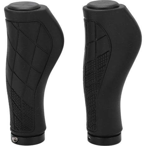 Poignées de guidon de vélo de montagne de rechange avec embouts pour réparation, noires (1/5)