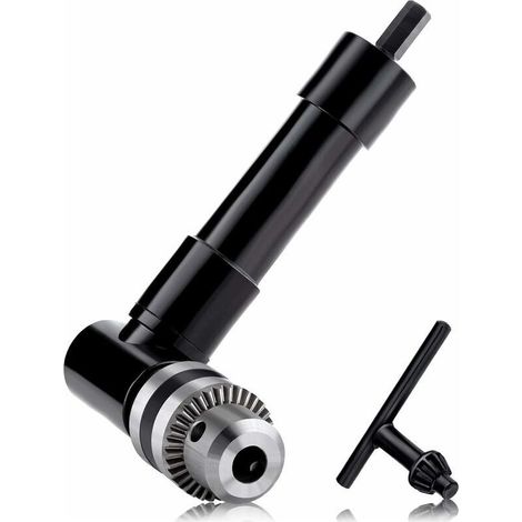 Mandrin de Forage à Angle Droit , Mandrin à Angle Droit 90° Auto-Serrant, Arbre de 1-10 mm électrique, Outil Dextension de Forage, (1/5)