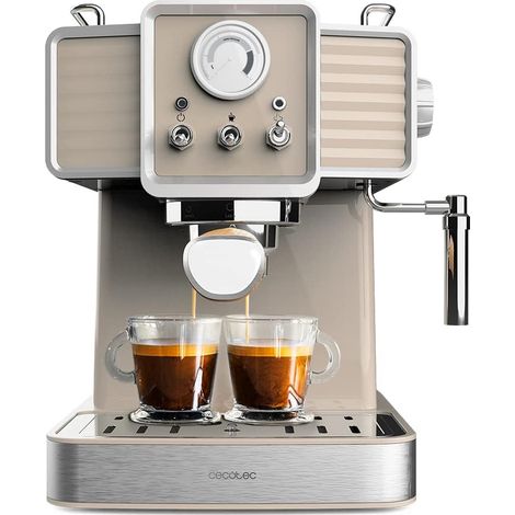 Machine à Expresso Rétro 1,5 L Beige 20 Bars (1/2)