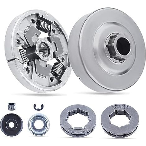 Pignone per cerchione del tamburo frizione Adéfo applicabile per motosega Stihl 026 MS260 024 MS240 MS261 MS270 Kit di riparazione ricambi con pignone per cerchione 325-7 325-8 sostituisce 112 1160 20