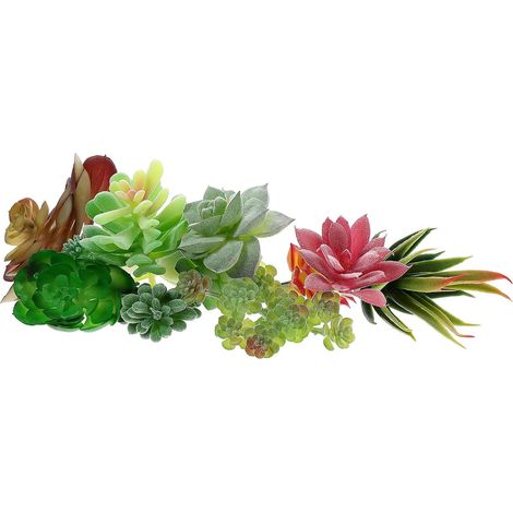 Ensemble de 13 Plantes Succulentes Artificielles Solide et Sûr en PVC pour Décoration Rustique Maison pour Aménagements de Pots et Arrière-Plans (1/5)