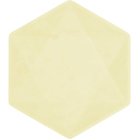 Lot de 6 assiettes hexagonales Vert Decor, 15,8 x 13,7 cm, jaune, Vaisselle de fête en matières premières Rapidement renouvelables, pour Les Anniversaires, Les barbecues, Les jubilés, etc.