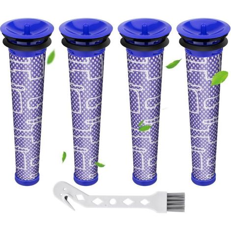4 Filtres pour Dyson V6 V7 V8 DC58 DC59 DC61 DC62 SV09 Filtre Pre-Moteur de Remplacement pour Aspirateurs 965661-01