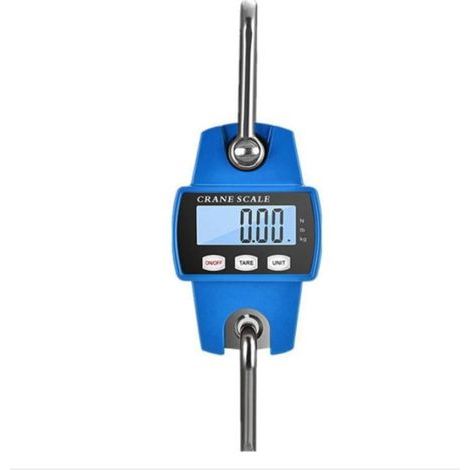 Balance de grue numérique, balance électronique suspendue 300 kg 660 lb, balance suspendue industrielle avec capteur précis, mini balance LCD portable avec crochet pour usine de ferme de chasse (1/5)