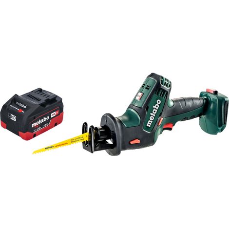 Metabo SSE 18 LTX Compact Akku Reciprosge Sbelsge 18 V 13 mm + 1x batterie LiHD 5,5 Ah - sans chargeur