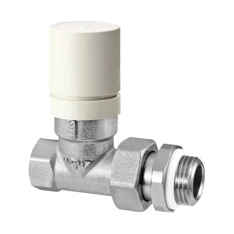 Robinet thermostatique pour radiateur eau chaude, droit femelle 1/2'' (15/21) - RBM