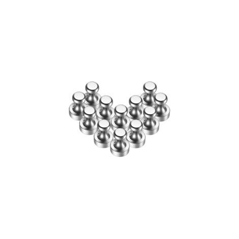 Litzee – Aimant néodyme N52 12 pièces 12x16mm – Force adhésive 22 feuilles A4 – Boîte de rangement – Pour tableaux noirs et réfrigérateurs  - Crezuo