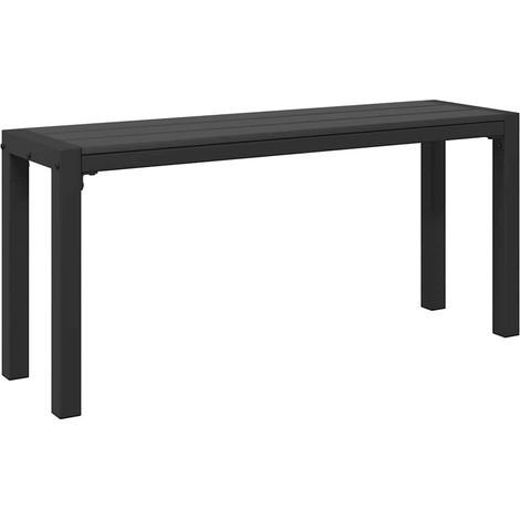 Maison Exclusive - Panchina da giardino Nero 100 x 28 x 45cm Acciaio