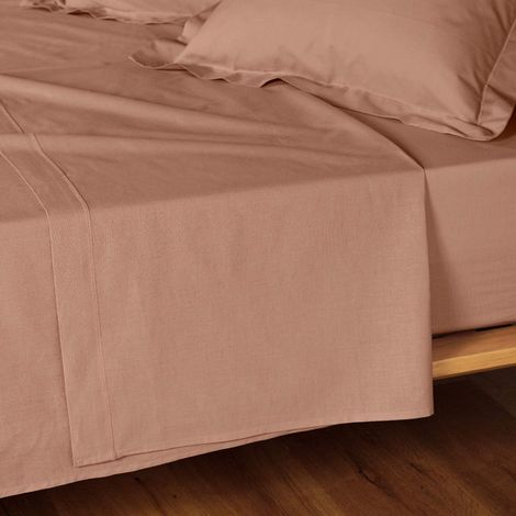 Drap Plat "Lina" 240x300cm Rose Blush