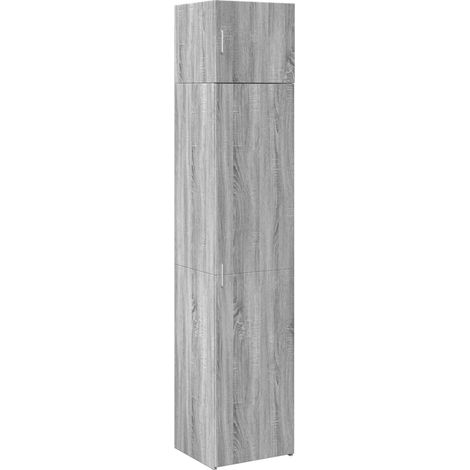 vidaXL Mobile Sottile Grigio Sonoma 45x42,5x225 cm in Truciolato