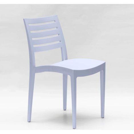 24 Sedie Firenze Grand Soleil polipropilene ristorante offerta stock - Azzurro cielo