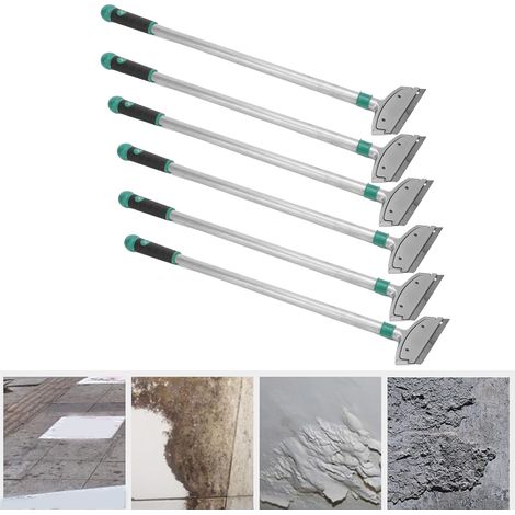 Set mit 6 professionellen Reinigungsschabern, 60 cm langes Bodenreinigungsmesser (1/5)
