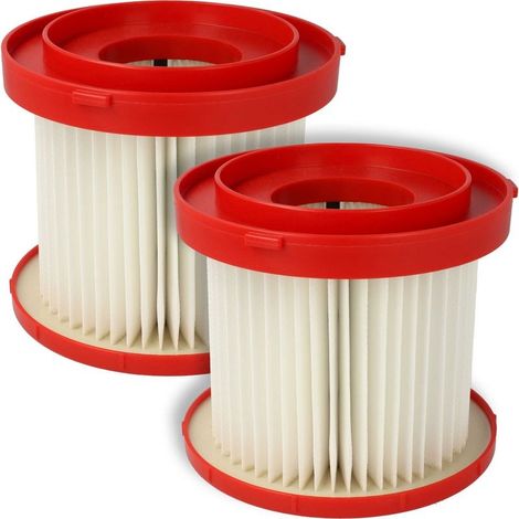 Lot de 2 filtres HEPA pour aspirateur Milwaukee M12 FVCL, M18 FPOVCL, M18 VC2 Filtration allergènes et poussières fines 13,1 cm diamètre - 2 X (1/5)