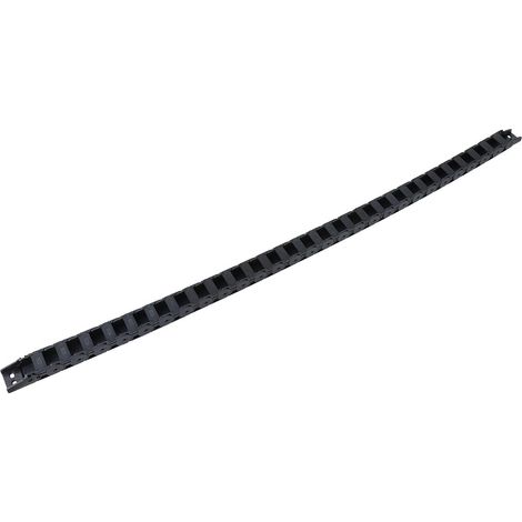 Chaîne porte-câble en nylon noir R38 de 1 mètre pour imprimante 3D et machine CNC, 18 x 25 mm (1/4)