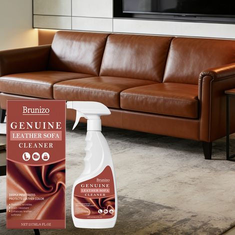 Nettoyant pour canapés en cuir, sacs de voiture et surfaces en cuir (nettoyant et lustrant) - 237 ml (1/5)