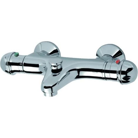 Roca Polo Grifo Termostático Monomando Para Bañera-Ducha