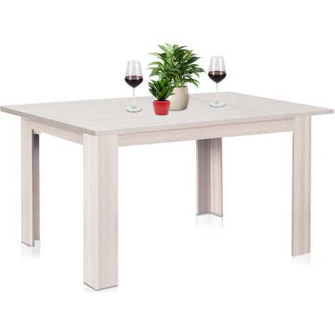 Table Extensible Salle à Manger Olmo de 90 x 60 cm à 120 x 60 cm, Design Moderne, Extensible Peu encombrant, idéal pour Salle à Manger, Salon, Cuisine, décoration intérieure (Orme) (1/5)