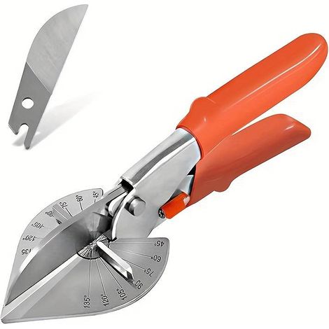 Cisailles à onglet réglables 45-135° - Coupe PVC et garnitures avec verrouillage sécurité (1/5)