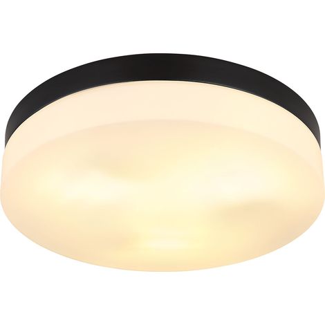 Globo - deckenleuchte - Vranos - schwarz - aluminium - Ø 30cm -