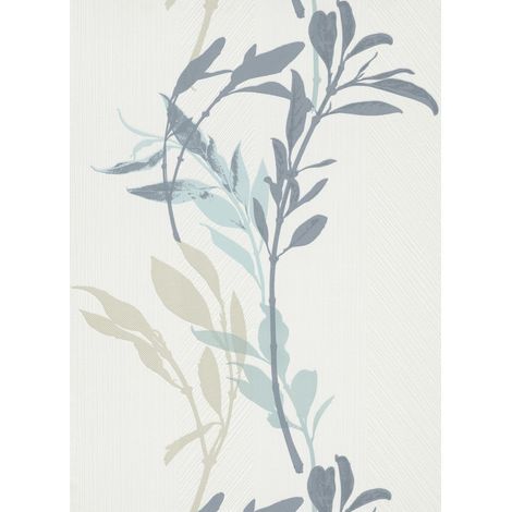 Erismann Vliestapete 10138-08 floral blau 10,05 x 0,53 m Vliestapeten