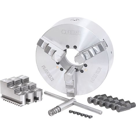 Fervi M078A/320/D1-8 Mandrino Camlock autocentrante di precisione a 3+3 griffe (1/4)