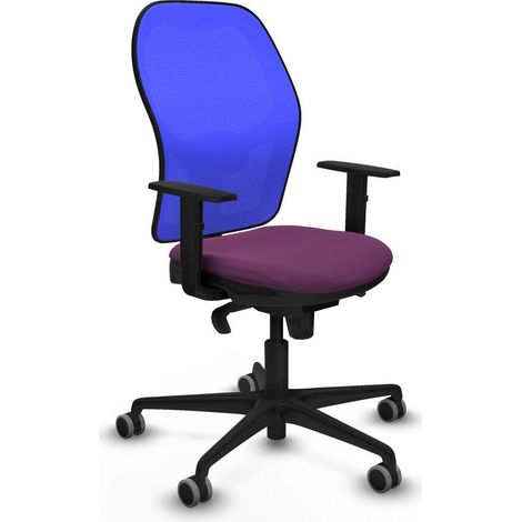 piqueras-y-crespo Silla ergonómica de oficina azul confortable (1/3)