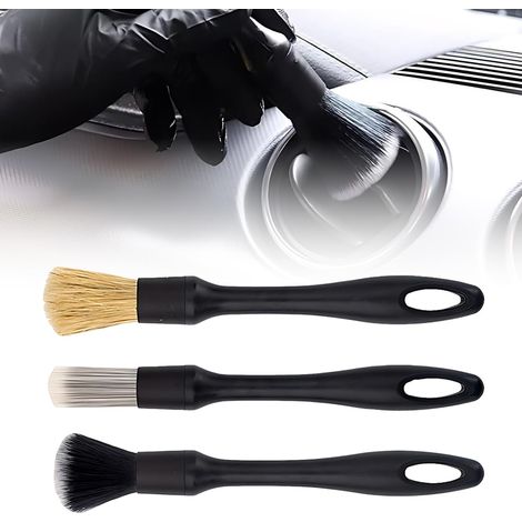 Kit de nettoyage pour voiture (ensemble de 3 pièces) – Brosse à poussière à poils souples, adaptée au nettoyage de l'habitacle (1/5)