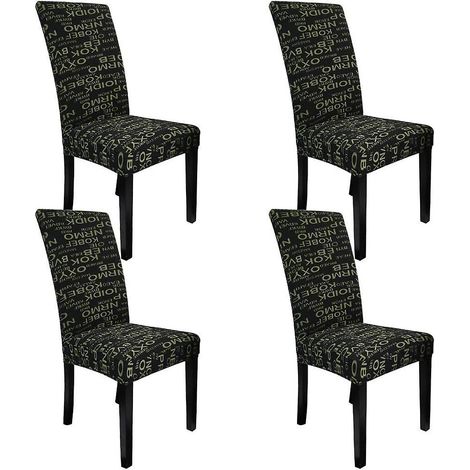 4 Housses De Chaise Housses De Chaise De Salle  Manger Extensibles Housse De Chaise Universelle Pour La Maison Restaurant Bar Htel (1/5)
