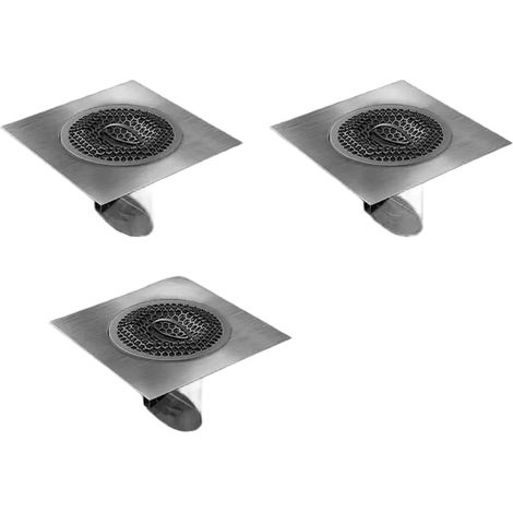 3 filtres de vidange - 50 mm - 75 mm - inox - attrape-cheveux (1/5)