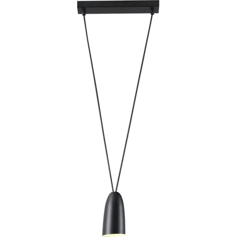 Lampada a sospensione industriale nera Sistema Maxlight G9 40W (1/2)