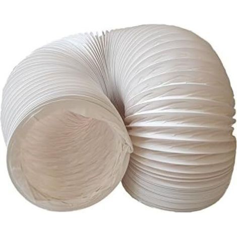 Tuyau d’évacuation flexible en PVC – Ø 150 mm, longueur 6 m – pour climatisation, sèche-linge, hotte aspirante – résistant à la chaleur et aux intempéries (1/5)