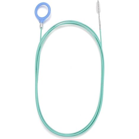 Nettoyeur de trous de drainage de voiture, 299,7 cm de long, brosse de nettoyage de tuyau d'égout, brosse de nettoyage fine pour porte de voiture, toit ouvrant, coffre, bouchon de carburant (1/5)