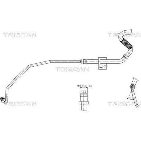 Tuyau hydraulique, direction TRISCAN 8516 29080 SEAT 1H1 422 891 1H1 422 891 A