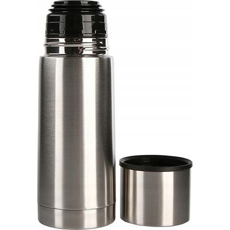 Edelstahl-Thermoskanne für Kaffee und Tee, silberfarben, 350 ml, 1 Stück. (1/5)