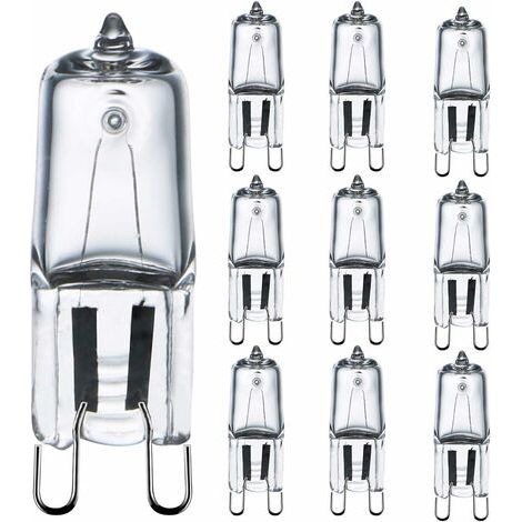 LaBlanc - Lampadina G9 42W (44W) dimmerabile bianco caldo 2800K, lampadina alogena G9 per illuminazione interna 230V, lampadine a capsula G9, confezione da 10 [classe energetica G]