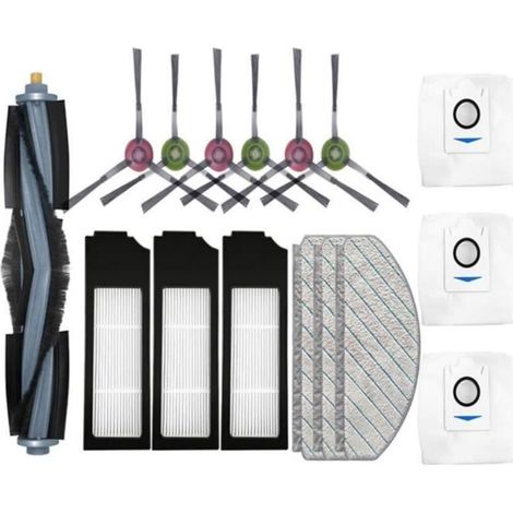 pour Aspirateur Robot Ecovacs X1 plus Brosse LatéRale Principale Filtre Hepa Sac à PoussièRe pour Vadrouille ACCESSOIRE (1/4)