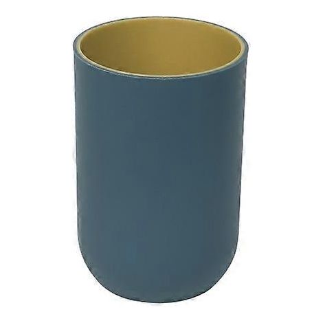 Gobelet (jaune-vert) pour brosses à dents, gobelet en céramique à surface mate, pour ranger les dents (1/5)