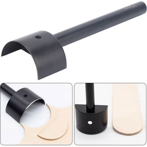 Halbkreisförmiger Ahle, Lederlocher, Halbkreis-Ahle, Lederbearbeitungswerkzeug (DIY), Ø 40 mm (1/5)
