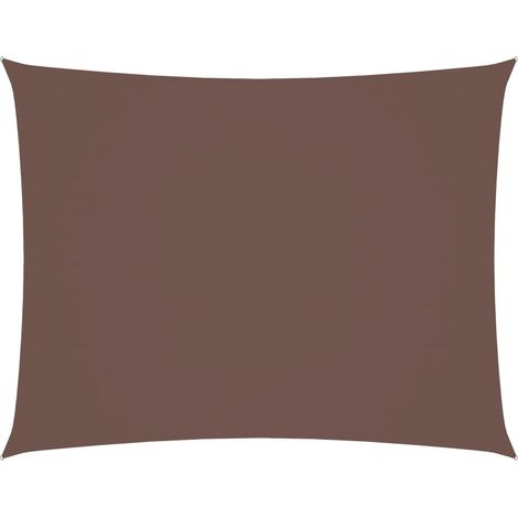 Maison Exclusive - Parasole a Vela Oxford Rettangolare 5x7 m Marrone