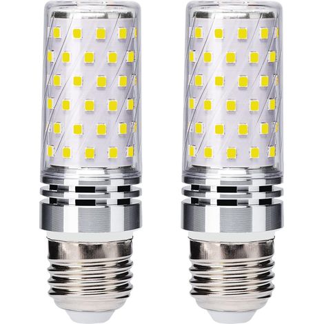 Lot de 2 ampoules LED E27 type maïs, 12 W, équivalent à une ampoule halogène de 100 W. (1/5)